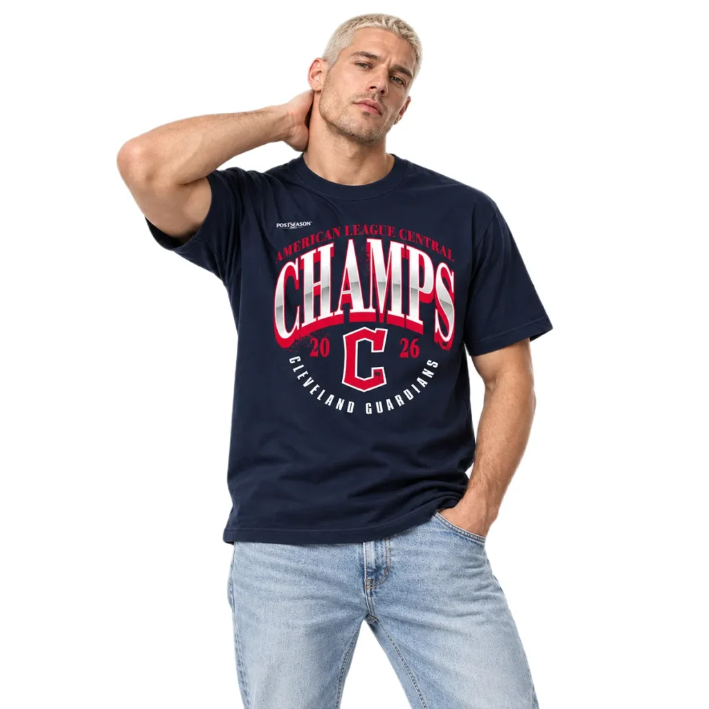 Cleveland Guardians AL Central Division Champions T-Shirt 2026 – Bold MLB Postseason Baseball