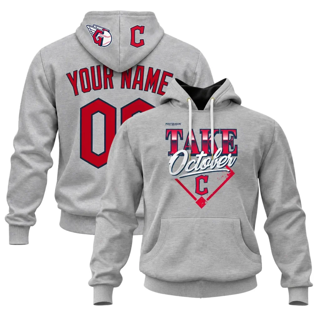 Cleveland Guardians Locker Room Take October Hoodie Custom Name and Number 2026 MLB Division Series Champions Epic