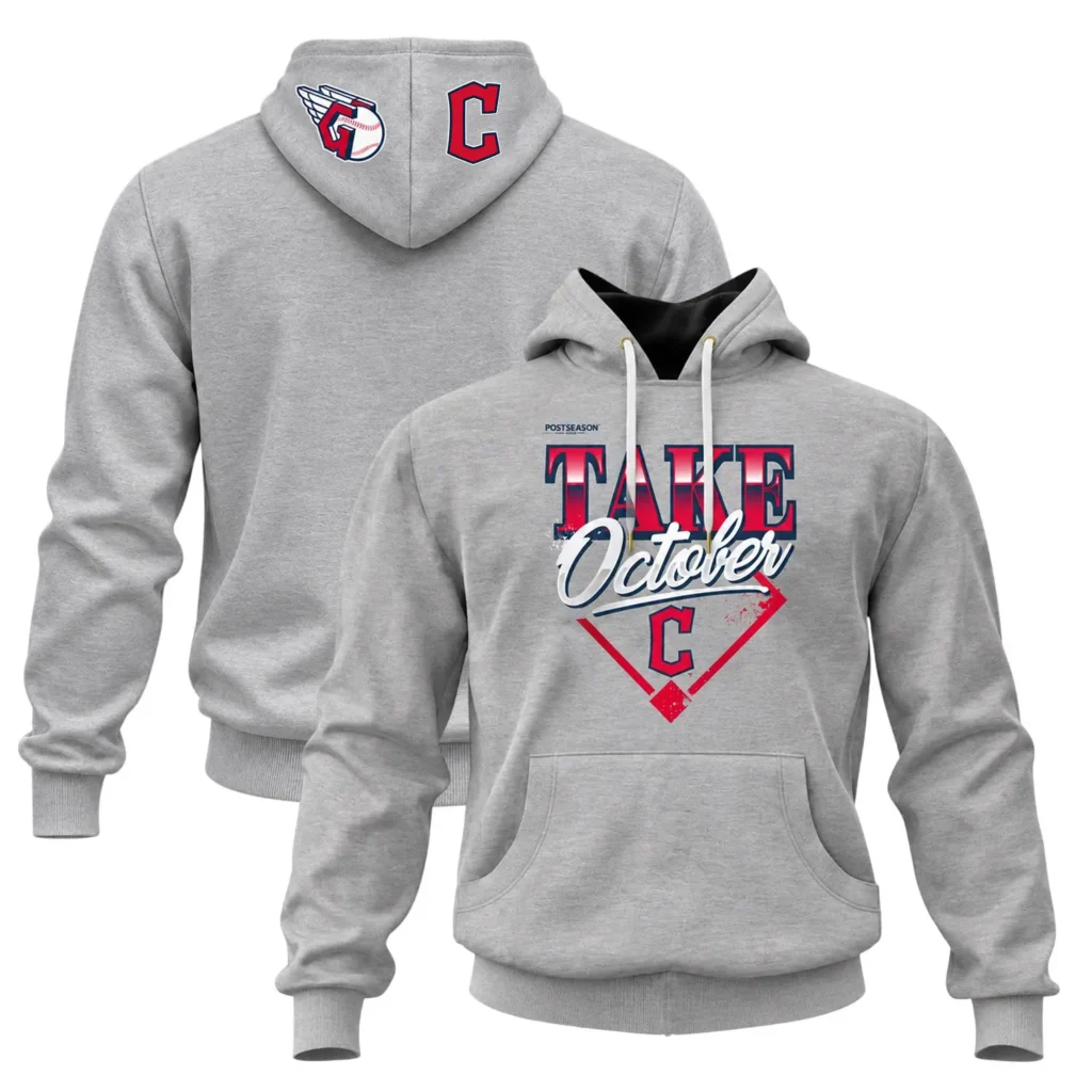 Cleveland Guardians MLB Division Hoodie 2026 - Bold MLB Series Champions Distressed Locker Room Take October Baseball