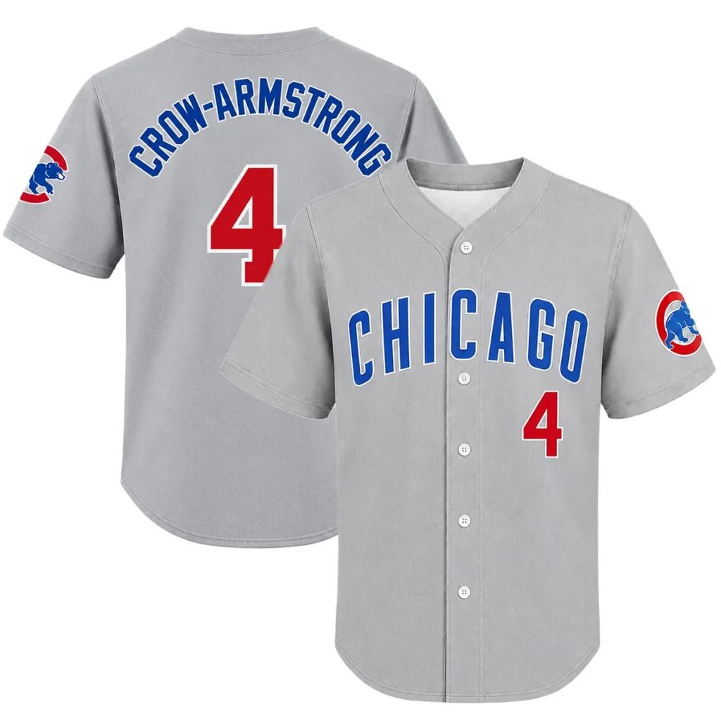 Crow-Armstrong Chicago Cubs Away Jersey Bold NFL Style