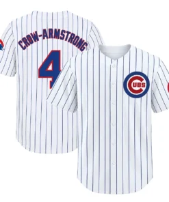 Cubs Pete Crow-Armstrong White Jersey Bold Name and Number