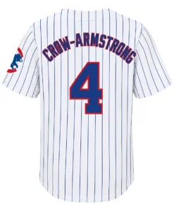Cubs Pete Crow-Armstrong White Jersey Bold Name and Number