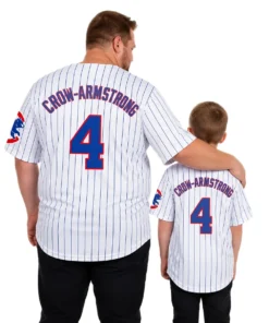 Cubs Pete Crow-Armstrong White Jersey Bold Name and Number
