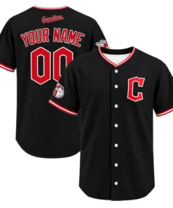 Custom Black Cleveland Guardians Jersey Bold MLB Wear