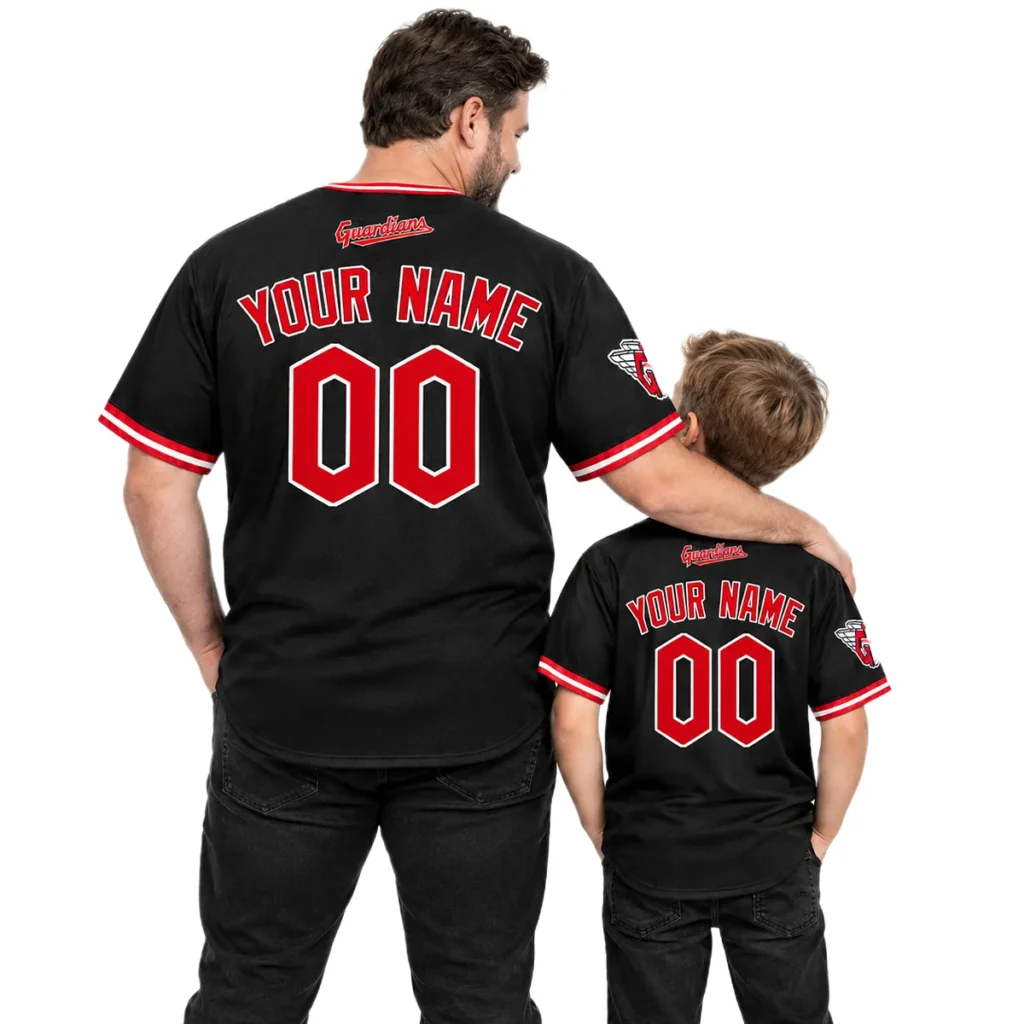 Custom Black Cleveland Guardians Jersey Bold MLB Wear