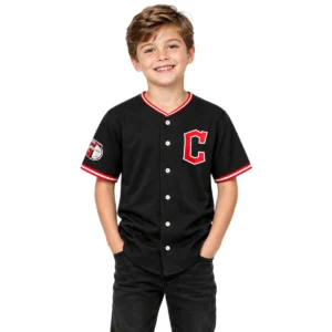 Custom Black Cleveland Guardians Jersey Bold MLB Wear