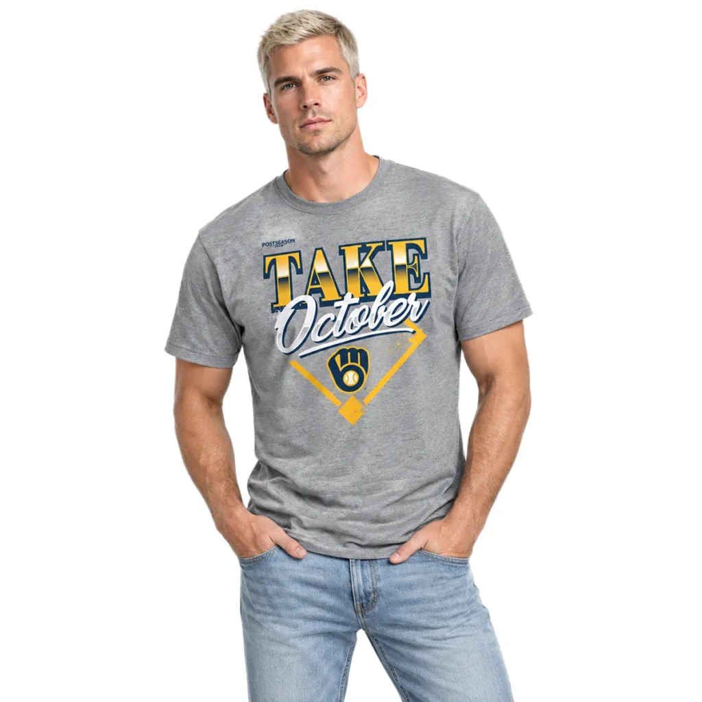 Custom Brewers 2026 Division Series Tshirt - Bold MLB Locker Room Fan Wear