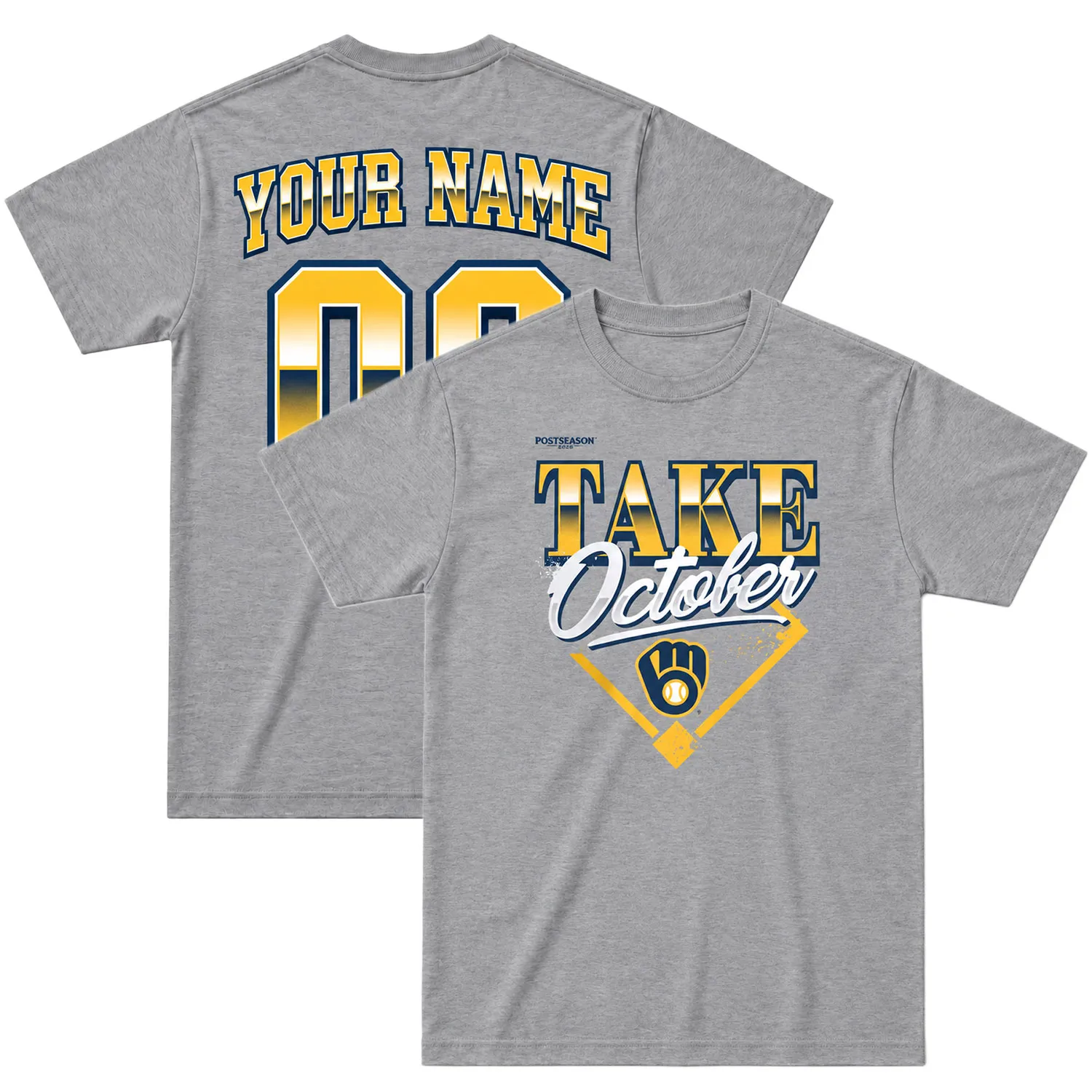 Custom Brewers 2026 Division Series Tshirt - Bold MLB Locker Room Fan Wear
