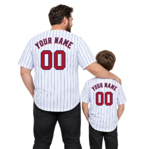 Custom Chicago Cubs Gray Jersey Throwback Bold