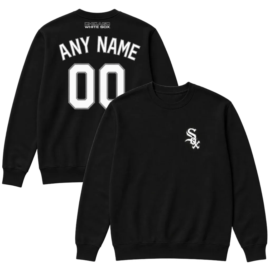 Custom Chicago White Sox Sweatshirt – Bold Player Personalized