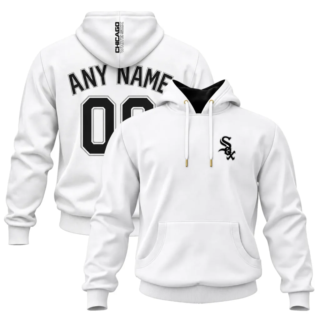 Custom Chicago White Sox White Hoodie – Elite MLB Baseball Style