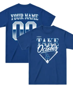 Custom LA Dodgers Division Series Tshirt - Bold 2026 MLB Locker Room Fan Wear