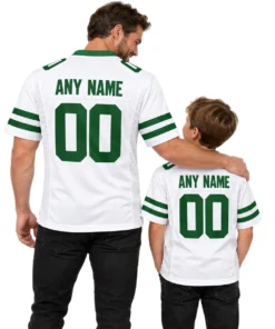 Custom New York Jets Jersey White 2026 Elite Name & Number