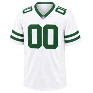 Custom New York Jets White Jersey 2026 Elite Name & Number