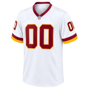 Custom Washington Commanders White Jersey – Super Bowl Era Name & Number 2026