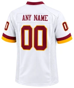 Custom Washington Commanders White Jersey – Super Bowl Era Name & Number 2026
