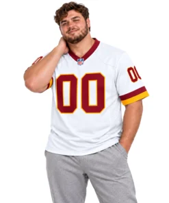 Custom Washington Commanders White Jersey – Super Bowl Era Name & Number 2026