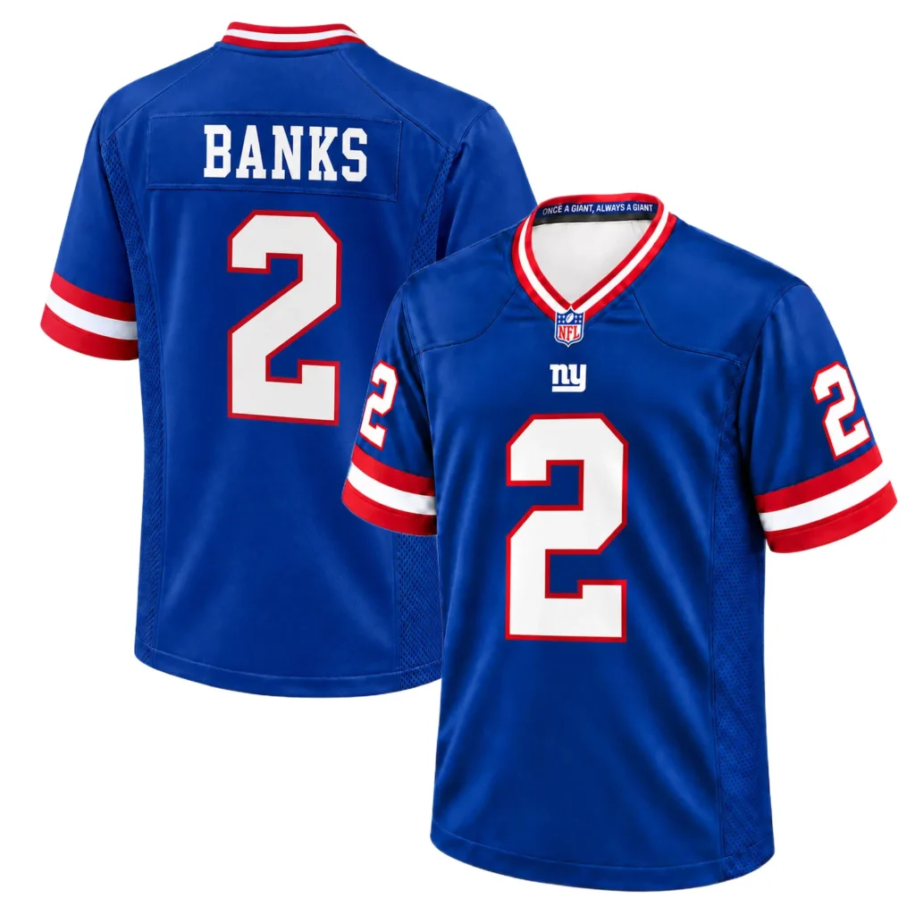 Deonte Banks Giants Throwback Jersey 2026 Bold MLB Style