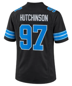 detroit-lions-aidan-hutchinson-black-alternate-jersey-player-style