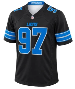 detroit-lions-aidan-hutchinson-black-alternate-jersey-player-style