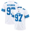 Detroit Lions Aidan Hutchinson White Jersey – Bold Player Edition
