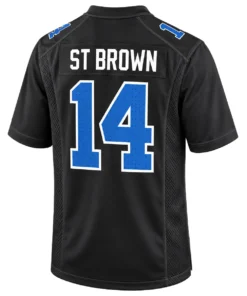 Detroit Lions Amon-Ra St Brown Black Alternate Jersey – Elite WR Style
