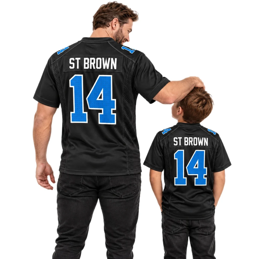 Detroit Lions Amon-Ra St Brown Black Alternate Jersey – Elite WR Style
