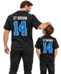 Detroit Lions Amon-Ra St Brown Black Alternate Jersey – Elite WR Style