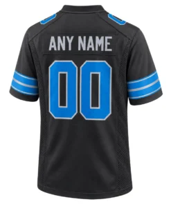 Detroit Lions Black Alternate Custom Jersey – Bold Style Edition