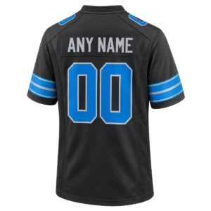 Detroit Lions Black Alternate Custom Jersey – Bold Style Edition