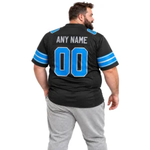 Detroit Lions Black Alternate Custom Jersey – Bold Style Edition