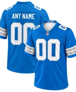 Detroit Lions Home Blue Football Jersey – Custom Fan Edition