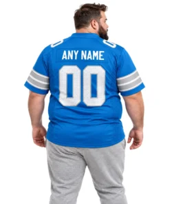 Detroit Lions Home Blue Football Jersey – Custom Fan Edition