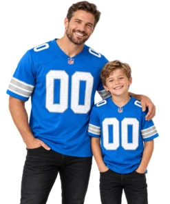 Detroit Lions Home Blue Football Jersey – Custom Fan Edition