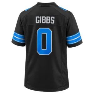 Detroit Lions Jahmyr Gibbs Black Jersey – Team Pride