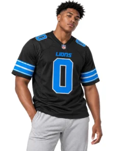 Detroit Lions Jahmyr Gibbs Black Jersey – Team Pride