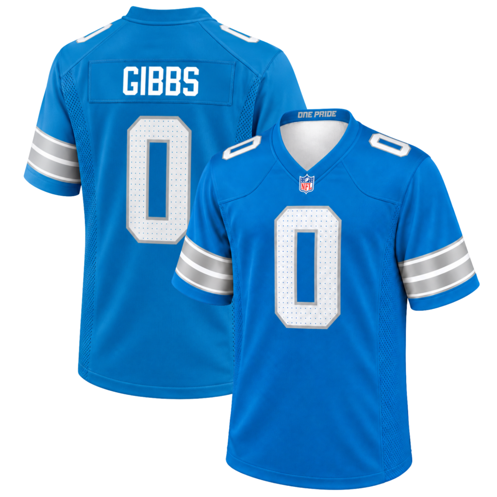 Detroit Lions Jahmyr Gibbs Blue Jersey – Ultimate Fan Style