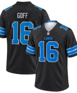 Detroit Lions Jared Goff Black Jersey – Bold QB Spirit 7XL