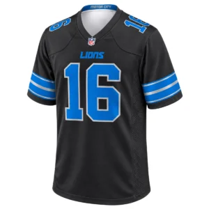 Detroit Lions Jared Goff Black Jersey – Bold QB Spirit 7XL