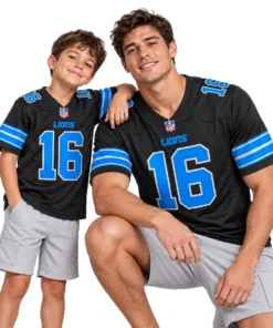 Detroit Lions Jared Goff Black Jersey – Bold QB Spirit 7XL