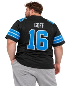 Detroit Lions Jared Goff Black Jersey – Bold QB Spirit 7XL
