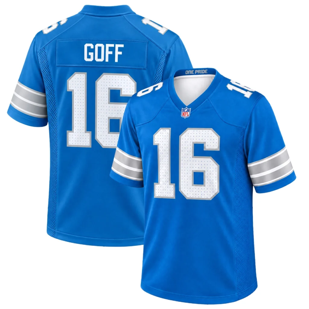 Detroit Lions Jared Goff Blue Jersey – Exclusive Player 6XL