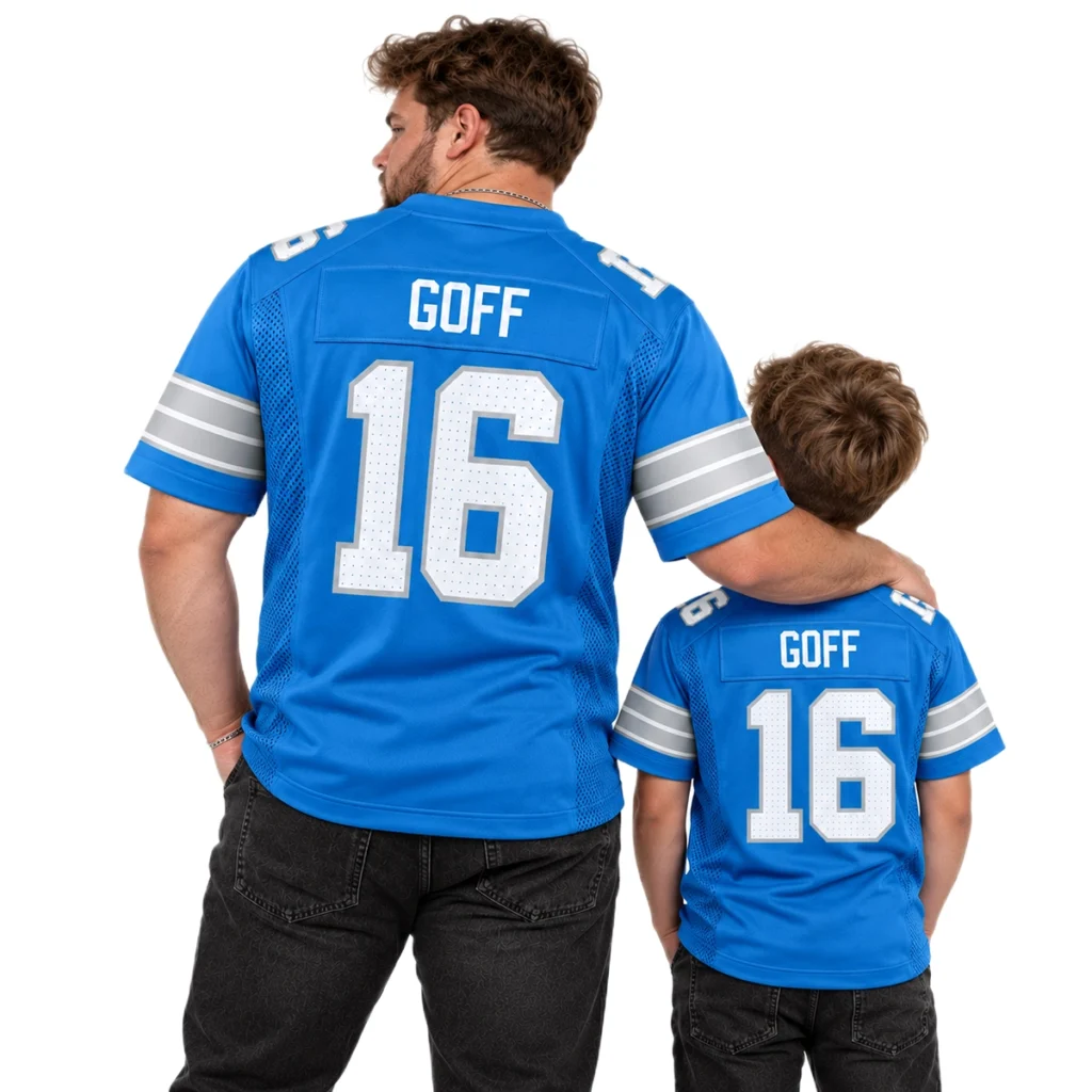 Detroit Lions Jared Goff Blue Jersey – Exclusive Player 6XL