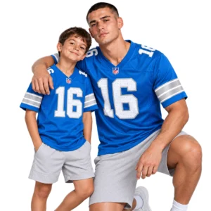 Detroit Lions Jared Goff Blue Jersey – Exclusive Player 6XL