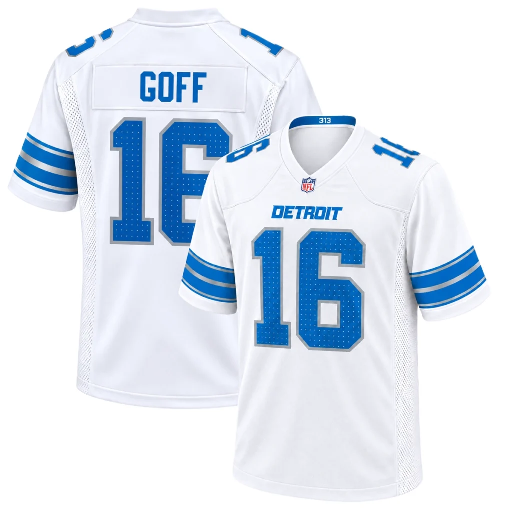 Detroit Lions Jared Goff White Jersey – Legendary Player 7XL