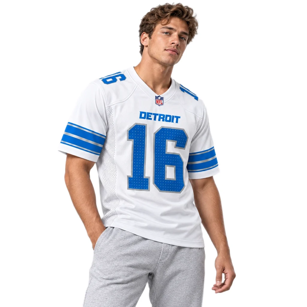 Detroit Lions Jared Goff White Jersey – Legendary Player 7XL