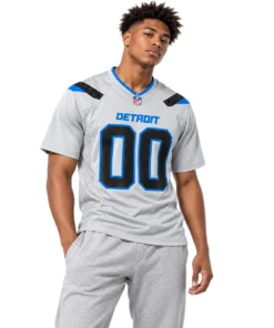 Detroit Lions Silver Custom Jersey – Bold 2026 Rivalries Game Day