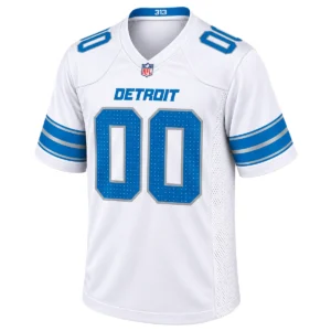 Detroit Lions White Custom Jersey – Elite Game Day Edition