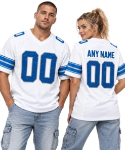 Detroit Lions White Custom Jersey – Elite Game Day Edition