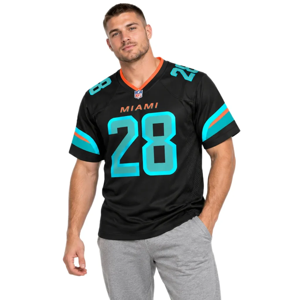 De'Von Achane Miami Dolphins Jersey – Dynamic Black Rivalries Game Day